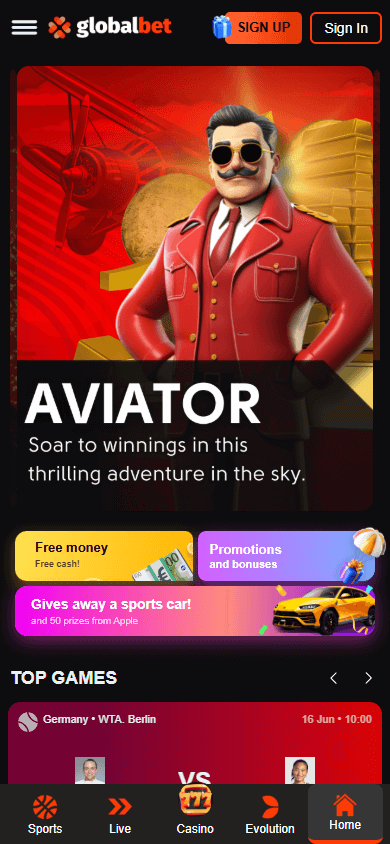 Global-Bet Casino Mobile screenshot